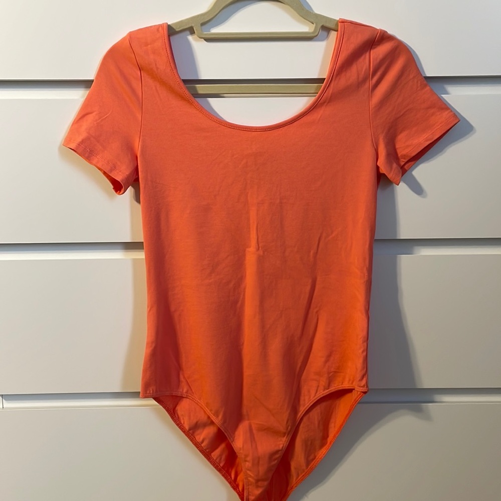 Charlotte Russe Coral Bodysuit